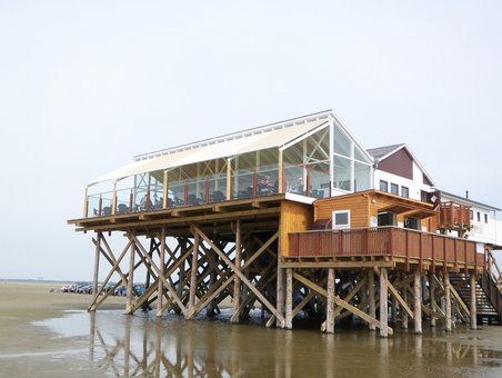 Wintergarten auf einem Steg