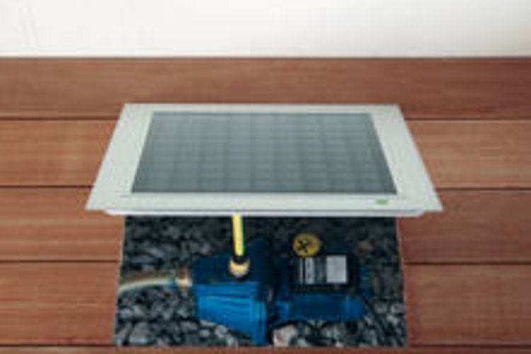 Abdeckung einer Teichpumpe