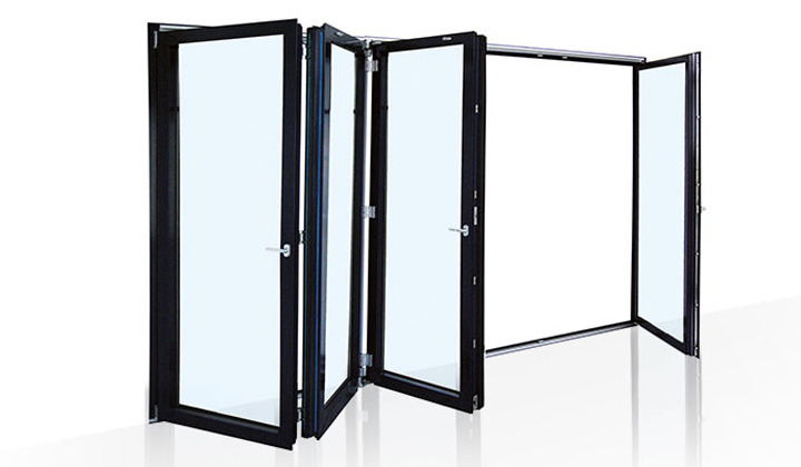 Faltanlage - gefaltetes Fenstersystem